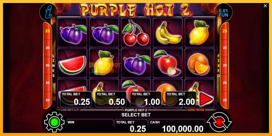 Purple Hot 2 машина за игри за пари, слика 1