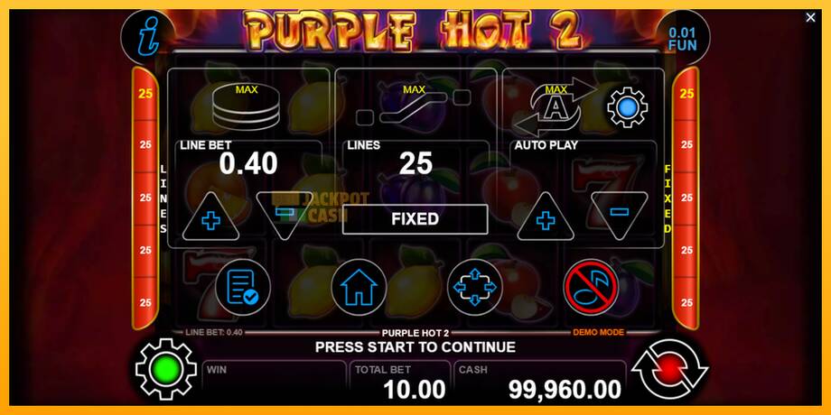 Purple Hot 2 машина за игри за пари, слика 7