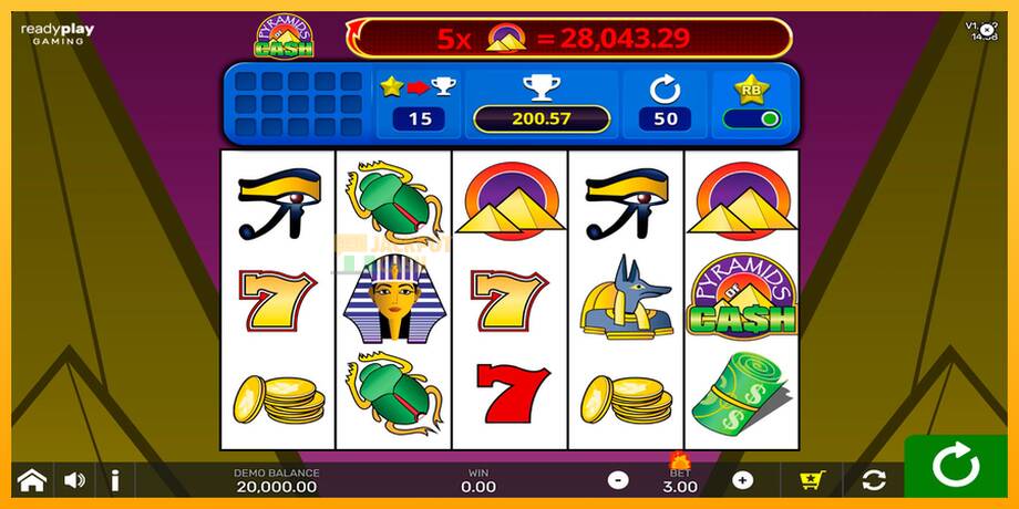 Pyramids of Cash with Reel Bingo машина за игри за пари, слика 1