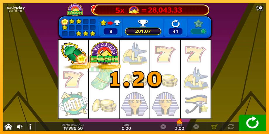 Pyramids of Cash with Reel Bingo машина за игри за пари, слика 3