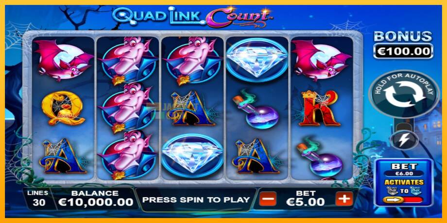 Quad Link: Count машина за игри за пари, слика 1