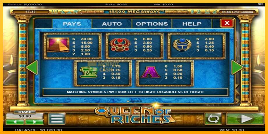 Queen of Riches машина за игри за пари, слика 5