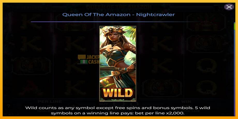 Queen of the Amazon - Nightcrawler машина за игри за пари, слика 4