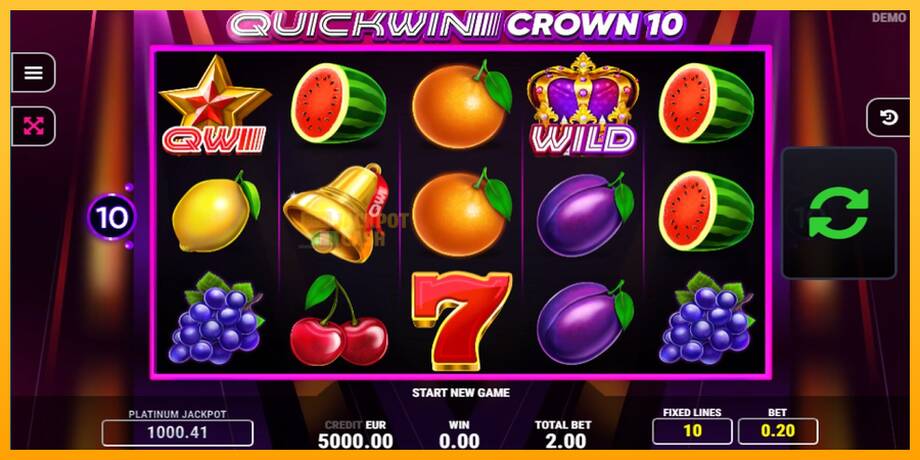 Quick Win Crown 10 машина за игри за пари, слика 1