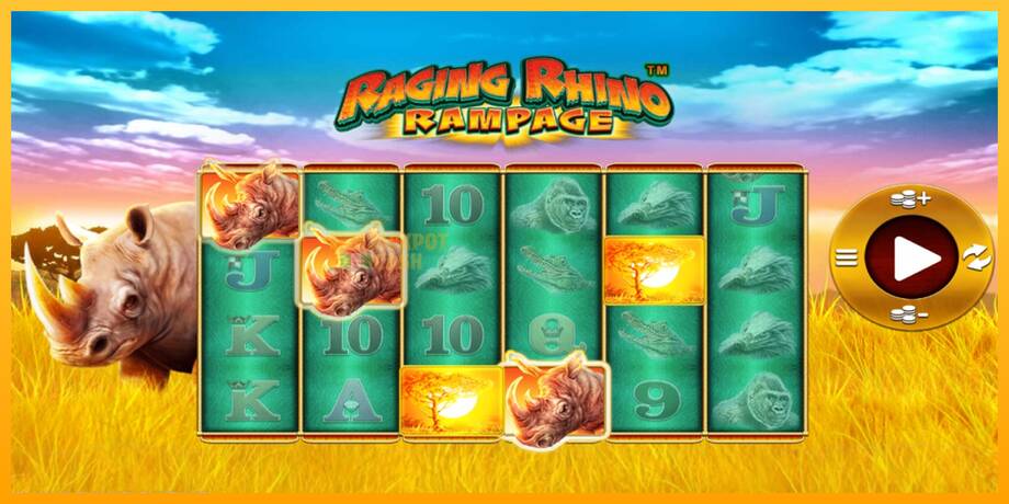 Raging Rhino Rampage машина за игри за пари, слика 2