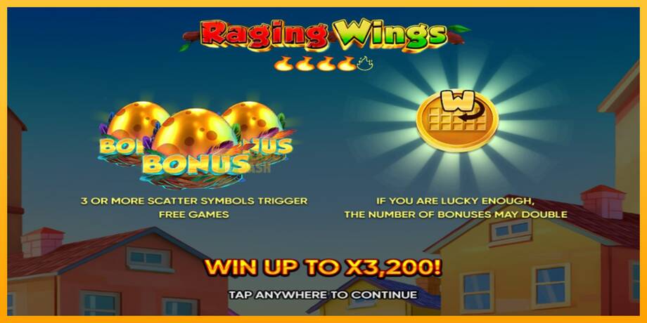 Raging Wings машина за игри за пари, слика 1