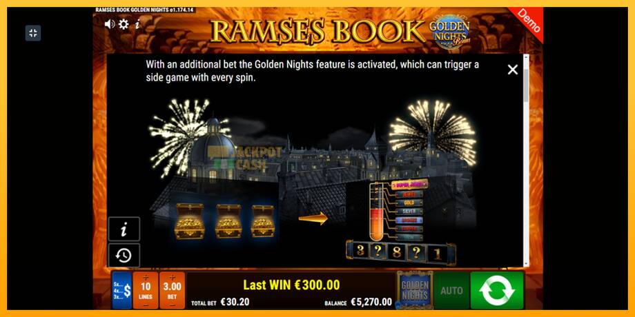 Ramses Book Golden Nights машина за игри за пари, слика 5