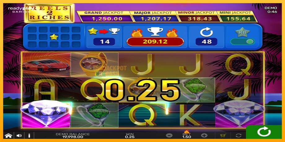 Reels 2 Riches with Reel Bingo машина за игри за пари, слика 2