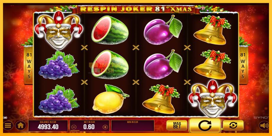 Respin Joker 81 Xmas машина за игри за пари, слика 3