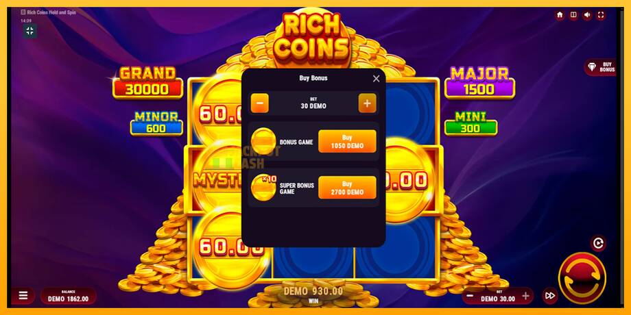 Rich Coins Hold and Spin машина за игри за пари, слика 7