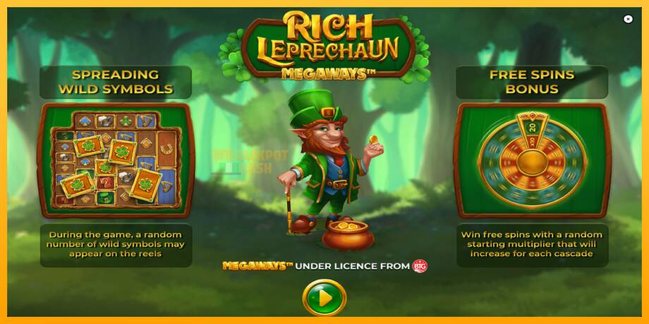 Rich Leprechaun Megaways машина за игри за пари, слика 1