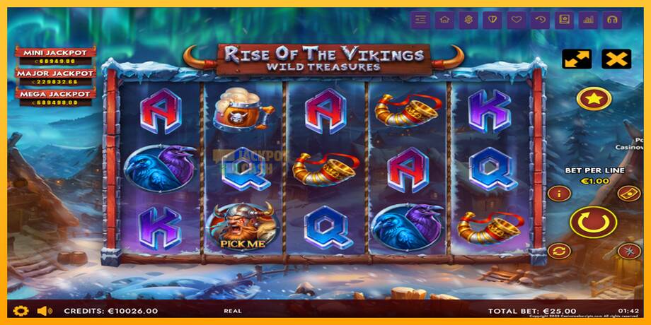 Rise of The Vikings - Wild Treasures машина за игри за пари, слика 2