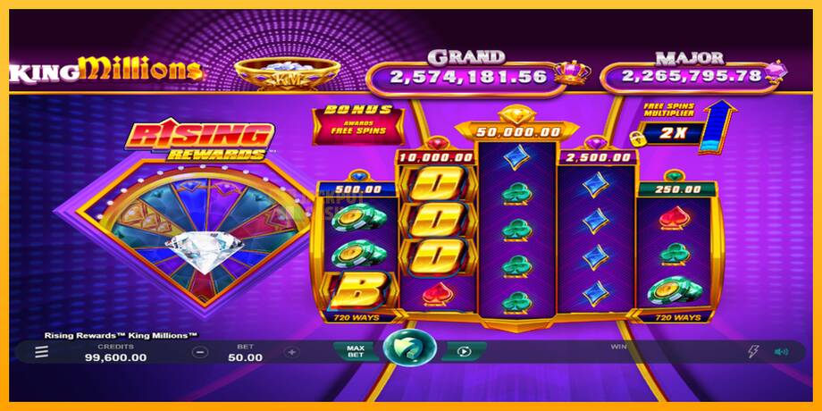 Rising Rewards King Millions машина за игри за пари, слика 1