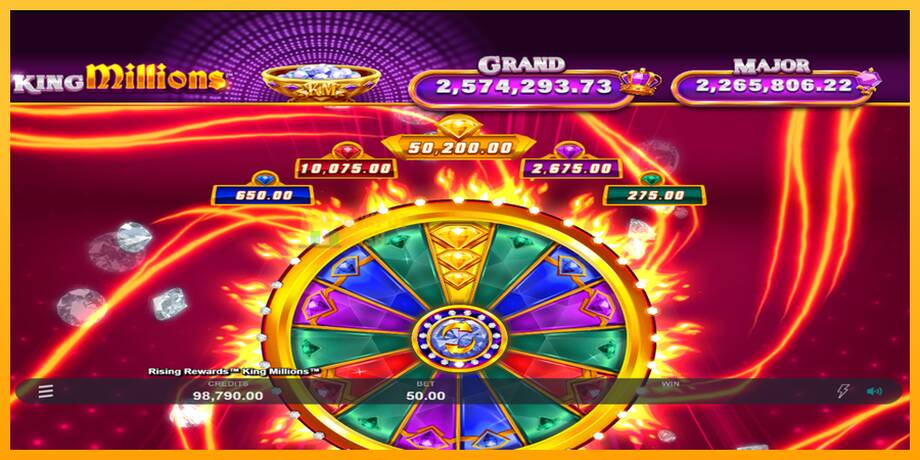 Rising Rewards King Millions машина за игри за пари, слика 3