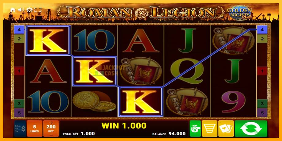 Roman Legion Golden Nights машина за игри за пари, слика 2