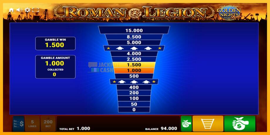 Roman Legion Golden Nights машина за игри за пари, слика 3