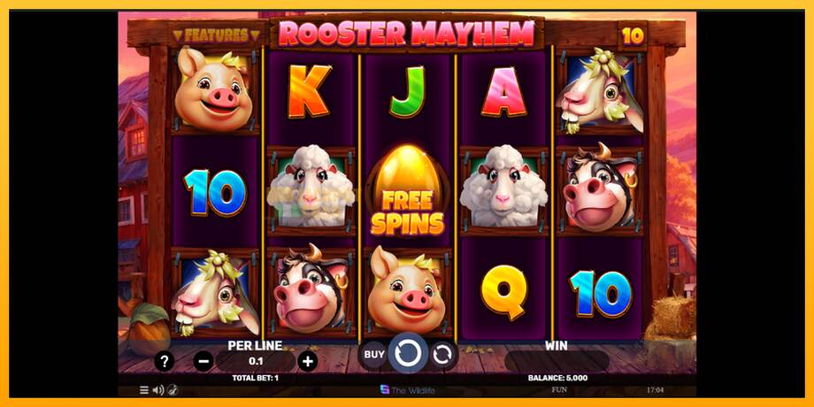 Rooster Mayhem машина за игри за пари, слика 2