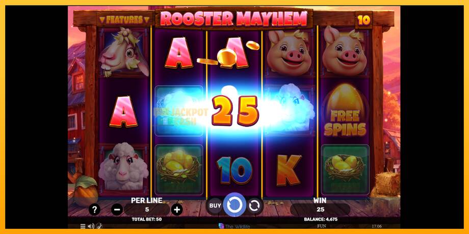 Rooster Mayhem машина за игри за пари, слика 3