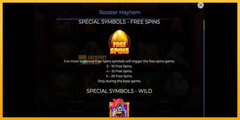 Rooster Mayhem машина за игри за пари, слика 5