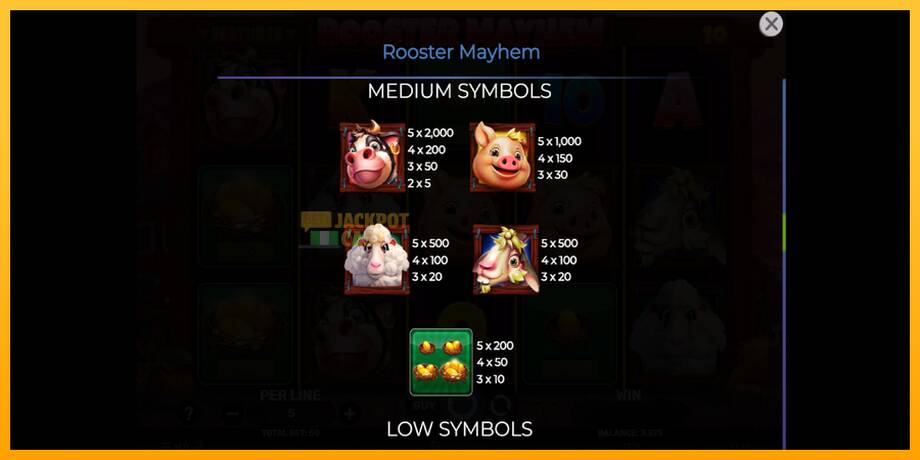 Rooster Mayhem машина за игри за пари, слика 6