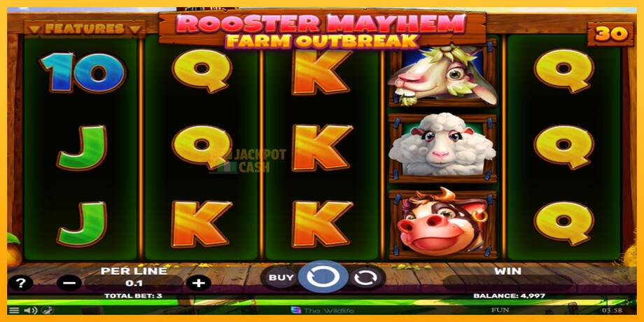 Rooster Mayhem Farm Outbreak машина за игри за пари, слика 2