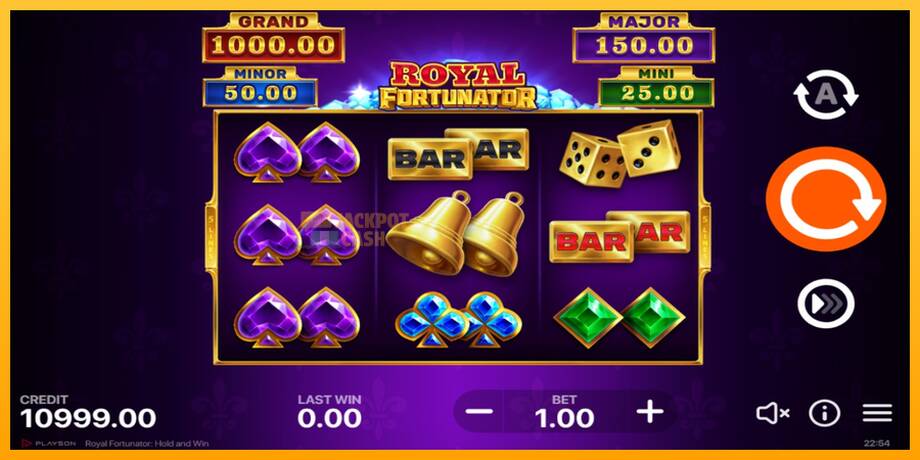 Royal Fortunator: Hold and Win машина за игри за пари, слика 2