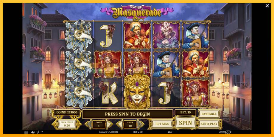 Royal Masquerade машина за игри за пари, слика 2