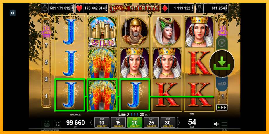 Royal Secrets машина за игри за пари, слика 2