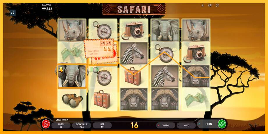 Safari машина за игри за пари, слика 3