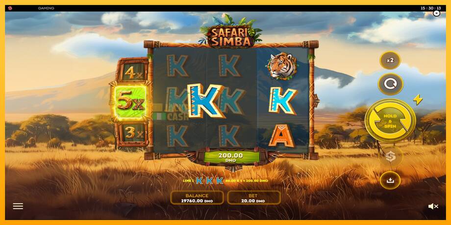 Safari Simba машина за игри за пари, слика 3