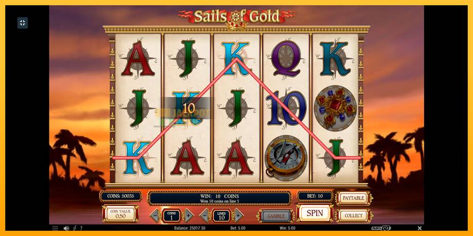 Sails of Gold машина за игри за пари, слика 7