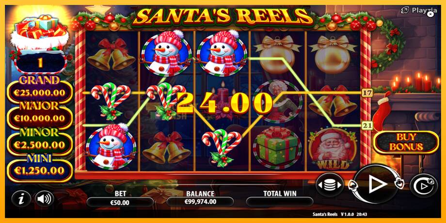 Santas Reels машина за игри за пари, слика 3