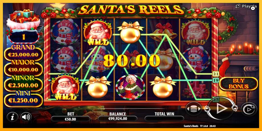 Santas Reels машина за игри за пари, слика 4