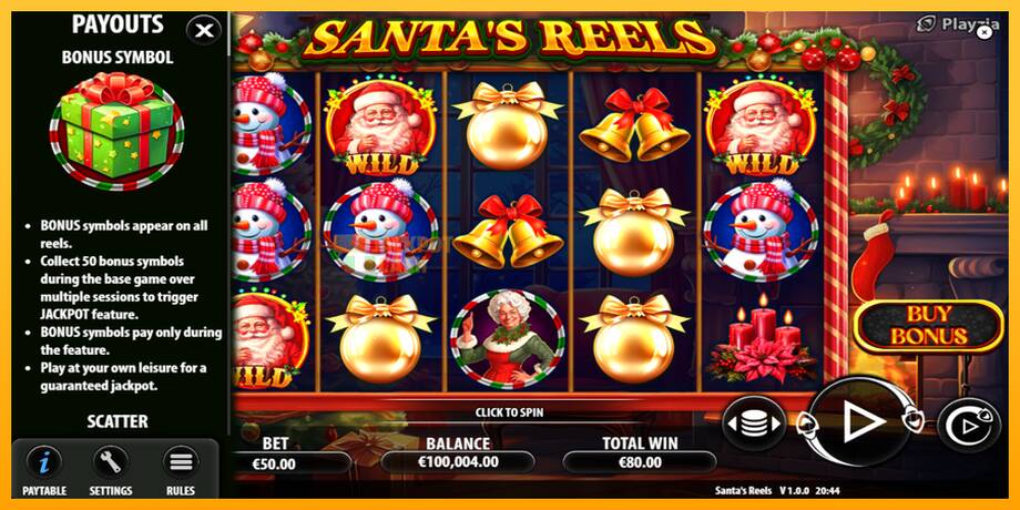 Santas Reels машина за игри за пари, слика 5