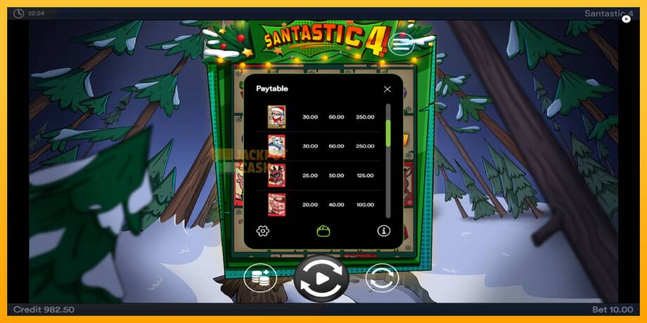 Santastic 4 машина за игри за пари, слика 6