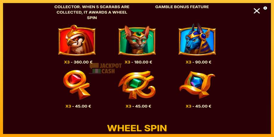 Scarab Wheel машина за игри за пари, слика 6