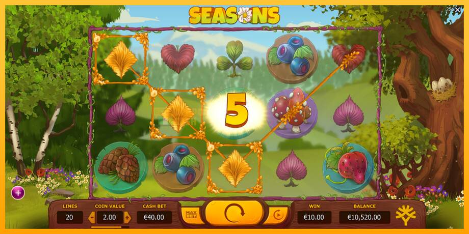 Seasons машина за игри за пари, слика 4