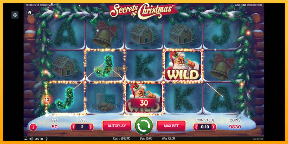 Secrets of Christmas машина за игри за пари, слика 3