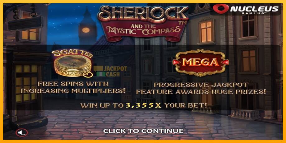 Sherlock and the Mystic Compass машина за игри за пари, слика 1