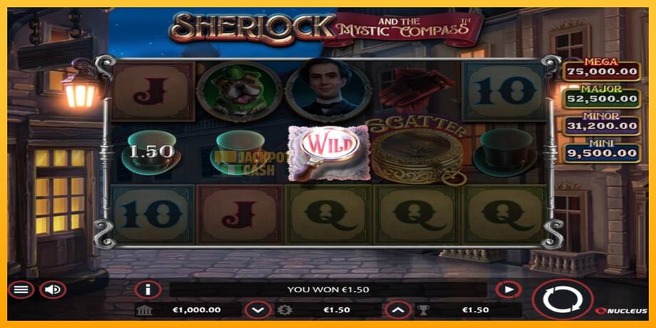 Sherlock and the Mystic Compass машина за игри за пари, слика 3