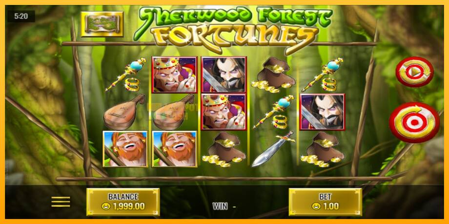 Sherwood Forest Fortunes машина за игри за пари, слика 1