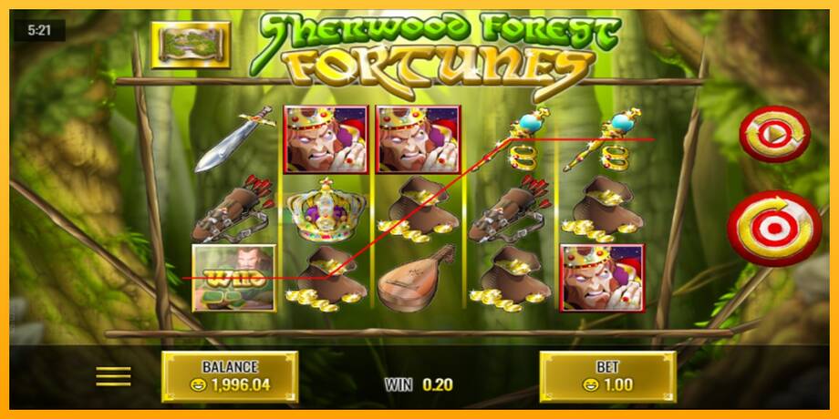 Sherwood Forest Fortunes машина за игри за пари, слика 2