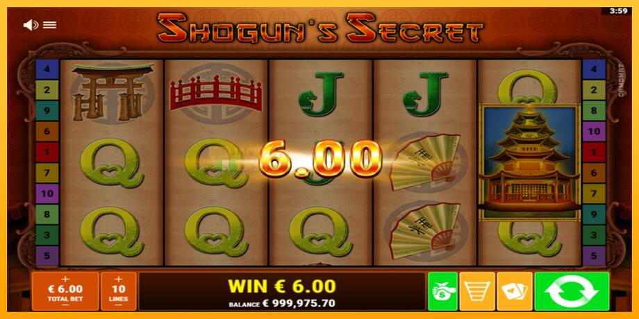 Shoguns Secret машина за игри за пари, слика 2