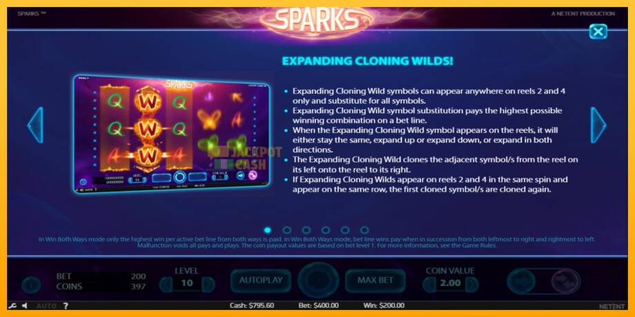 Sparks машина за игри за пари, слика 4