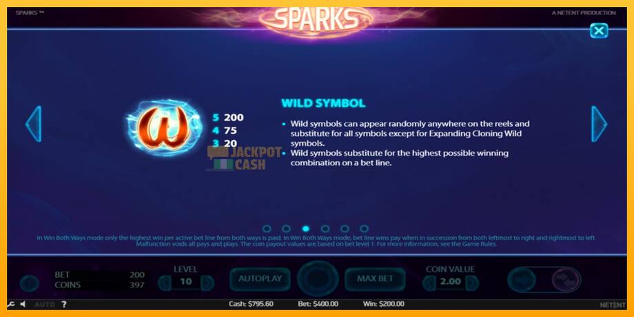 Sparks машина за игри за пари, слика 6