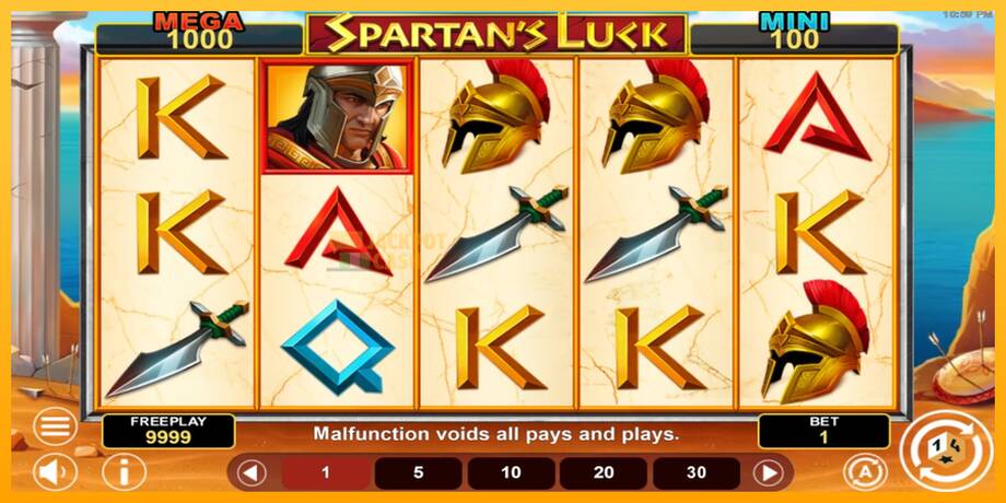 Spartans Luck Hold & Win машина за игри за пари, слика 2