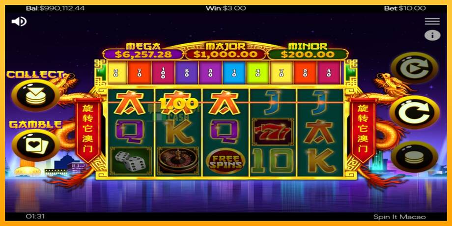 Spin It Macao машина за игри за пари, слика 3