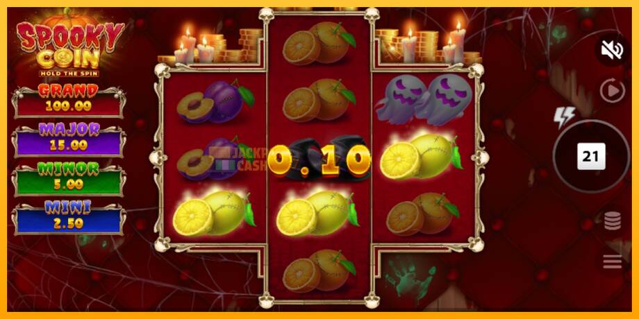 Spooky Coin Hold The Spin машина за игри за пари, слика 3