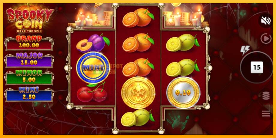 Spooky Coin Hold The Spin машина за игри за пари, слика 4