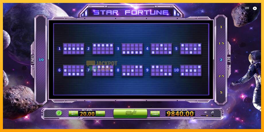 Star Fortune машина за игри за пари, слика 7